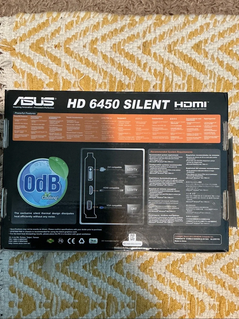 ASUS HD 6450 Silent Graphics Card New In Box - Picture 2 of 2